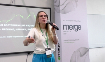 Евгения Симонова "Мамы в IT", доклад на конференции Merge